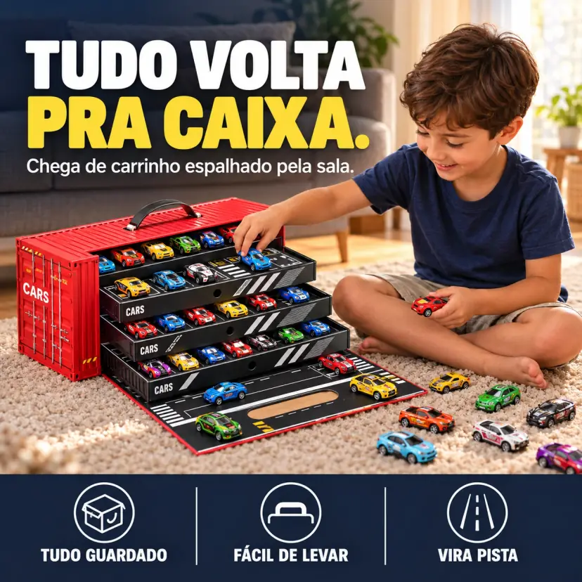 Mundoca Garagem - Kit 48 Carrinhos de Fricção - Imagem 2