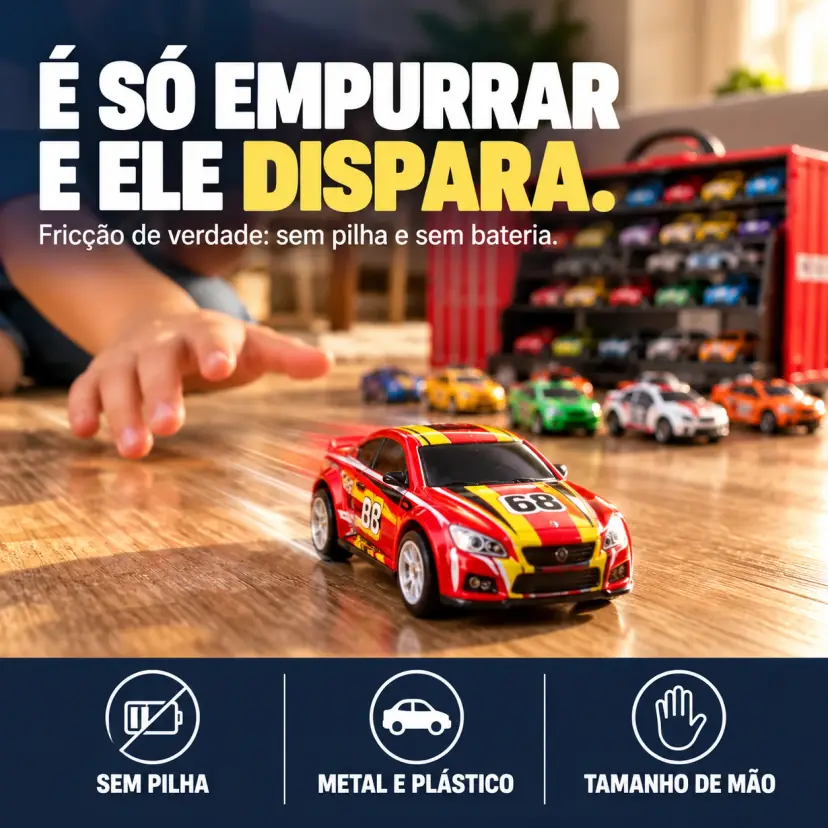Mundoca Garagem - Kit 48 Carrinhos de Fricção - Imagem 3